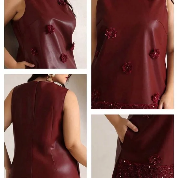 ♥️ PLUS PU & Sequin Dress ♥️ - Picture 6 of 6